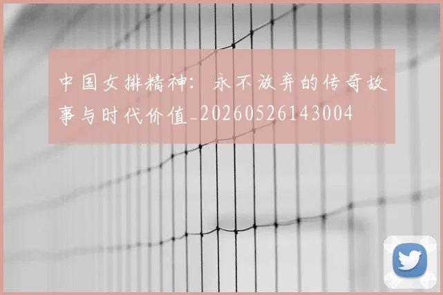 中国女排精神：永不放弃的传奇故事与时代价值_20260526143004
